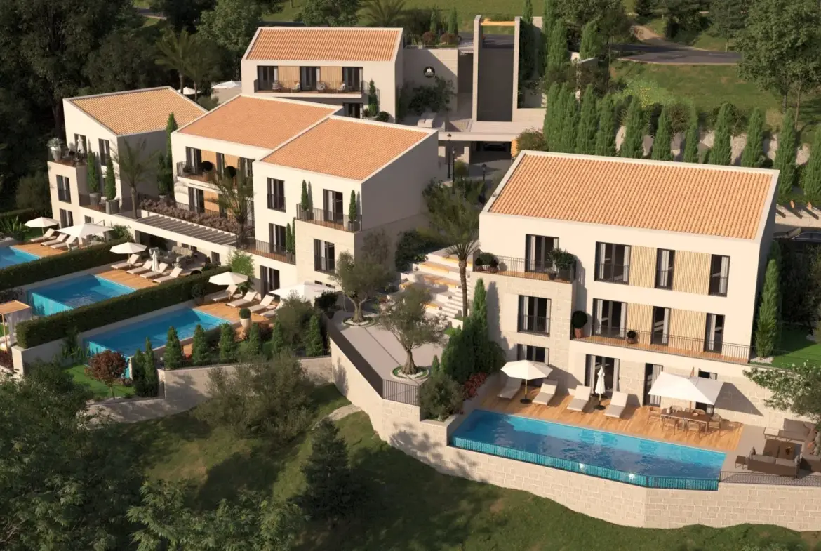 Villa at the stunning, green, private resort in Budva