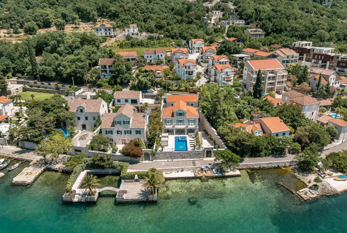 Stone villa on the first line to the sea, Ljuta, Kotor