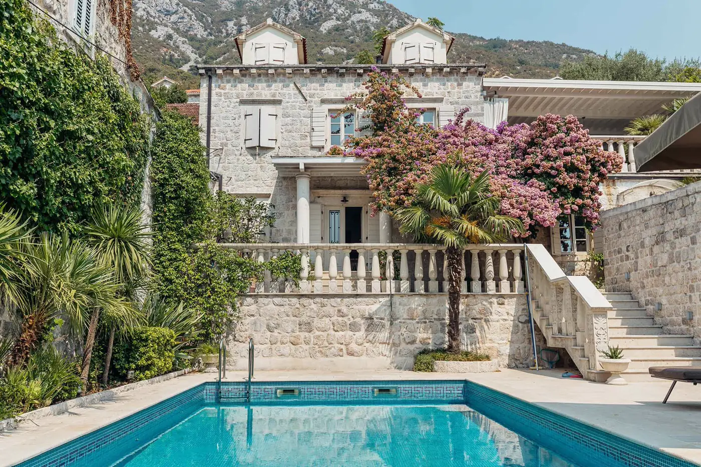 Unique stone villa in the classic Mediterranean style Perast, Kotor