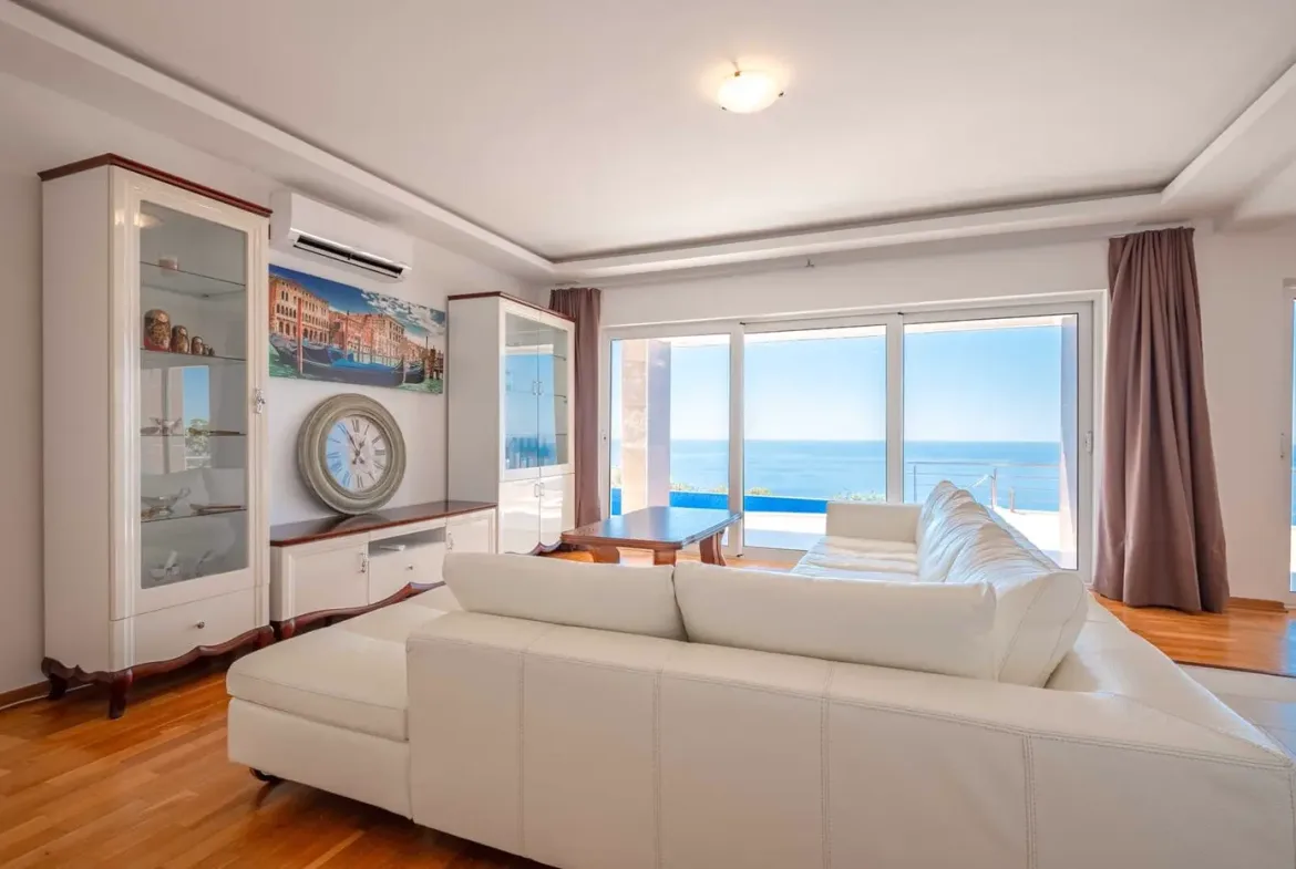 Villa with pool and open sea view