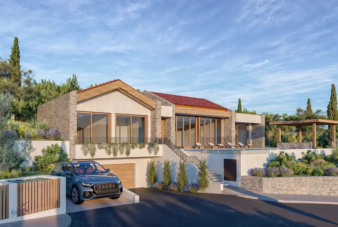 Luxury three bedroom villa on golf course, Lustica Bay