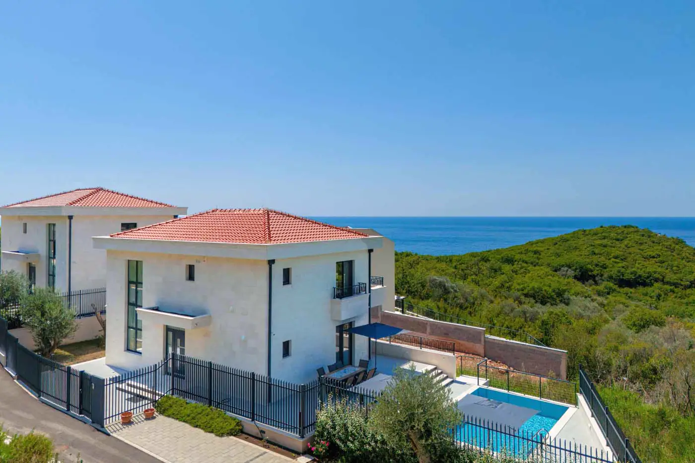 New contemporary villa in Mediterranean style, Reževići, Budva