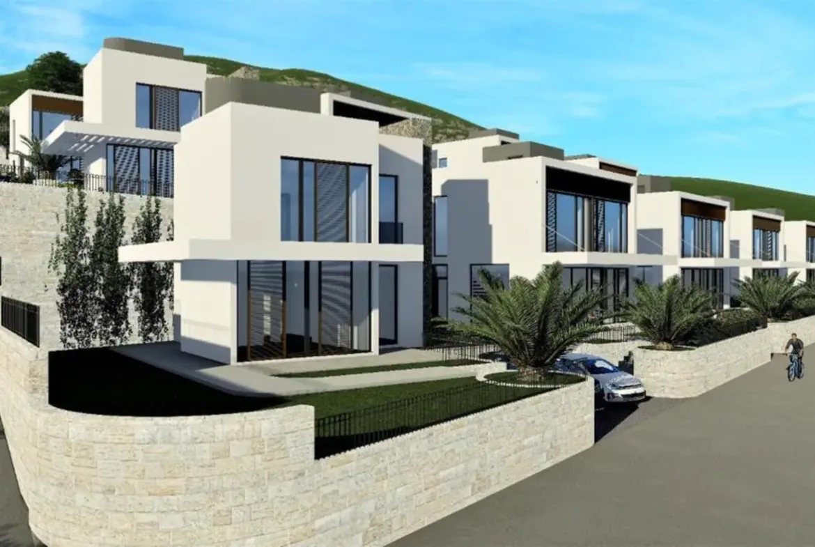 Modern villas in a new luxury settlement near the Portonovi resort, Herceg Novi
