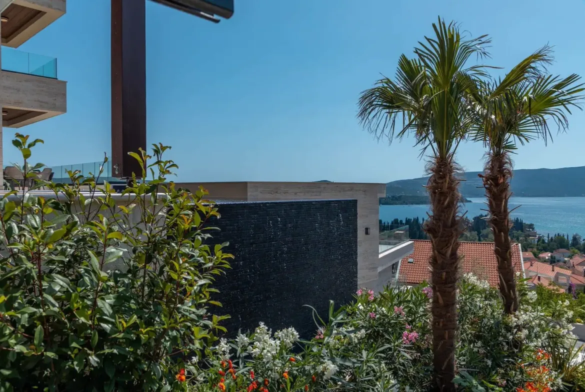 Exclusive contemporary villa with panoramic sea view, Marići, Tivat