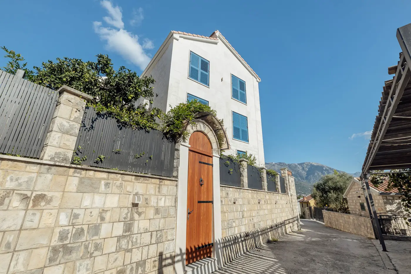 Luxury stone villa with outdoor pool, Kava, Tivat