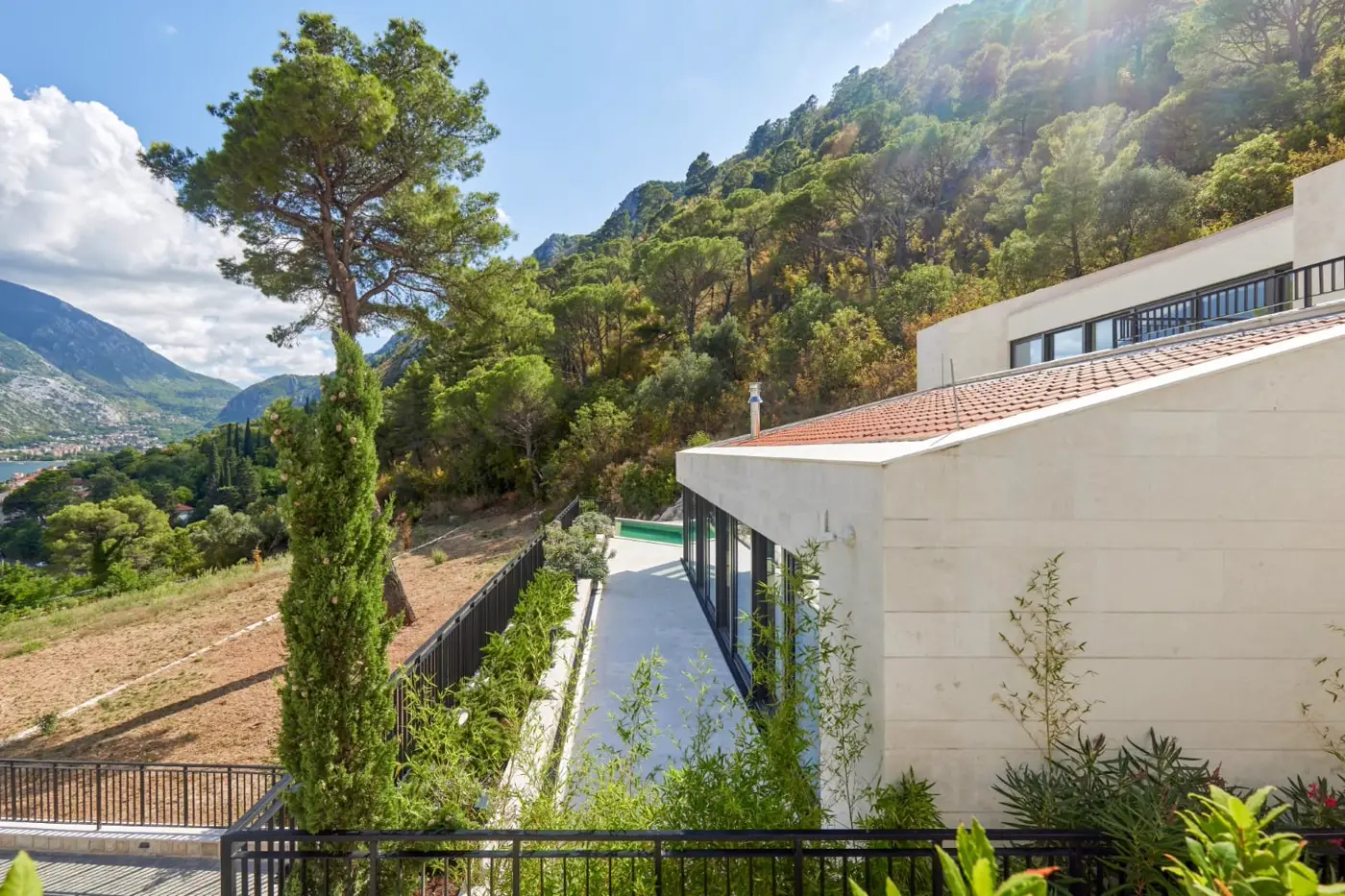 Contemporary villa with pool and bay view, Prčanj, Kotor
