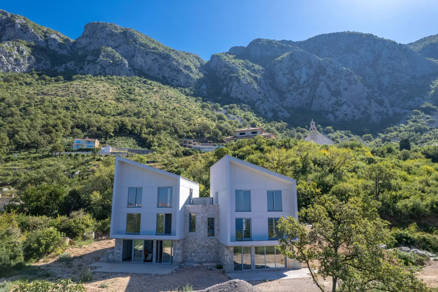 Eco villas with panoramic sea view, Tudorovići, Budva