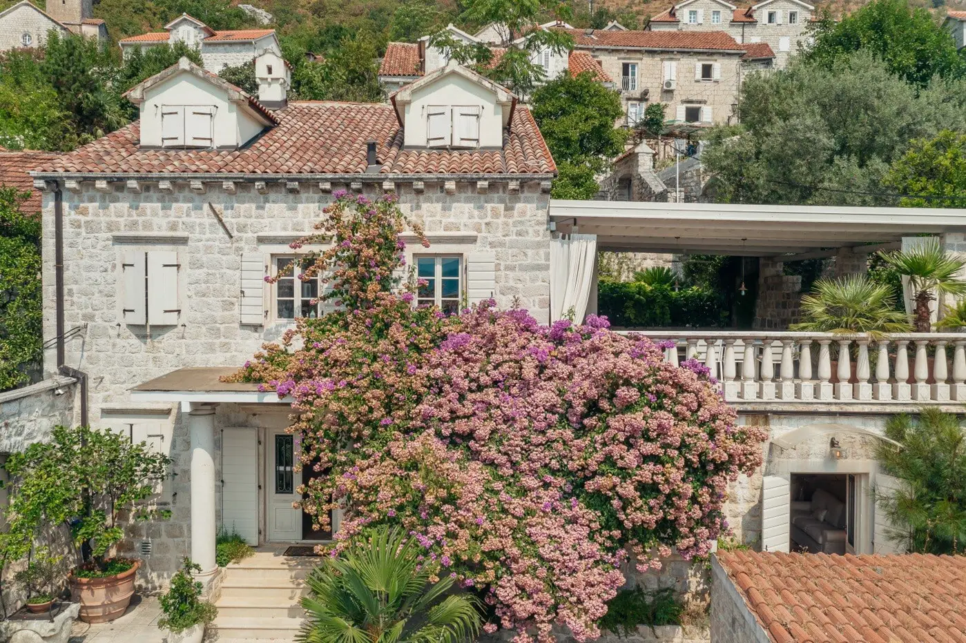 Unique stone villa in the classic Mediterranean style Perast, Kotor