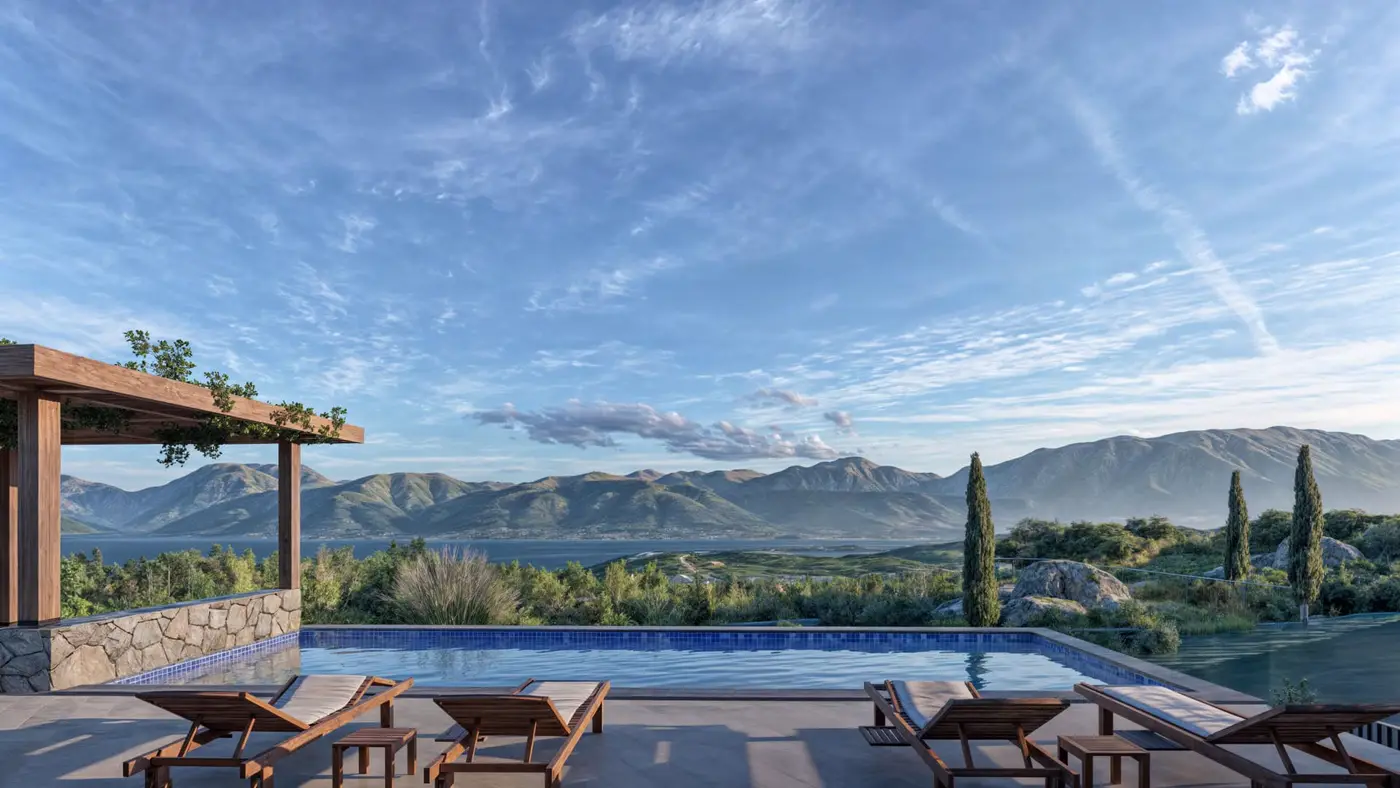 Luxury three bedroom villa on golf course, Lustica Bay