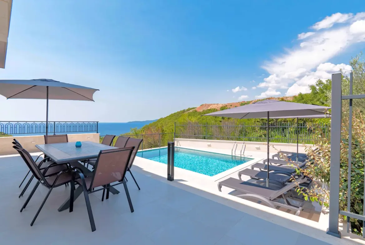 New contemporary villa in Mediterranean style, Reževići, Budva