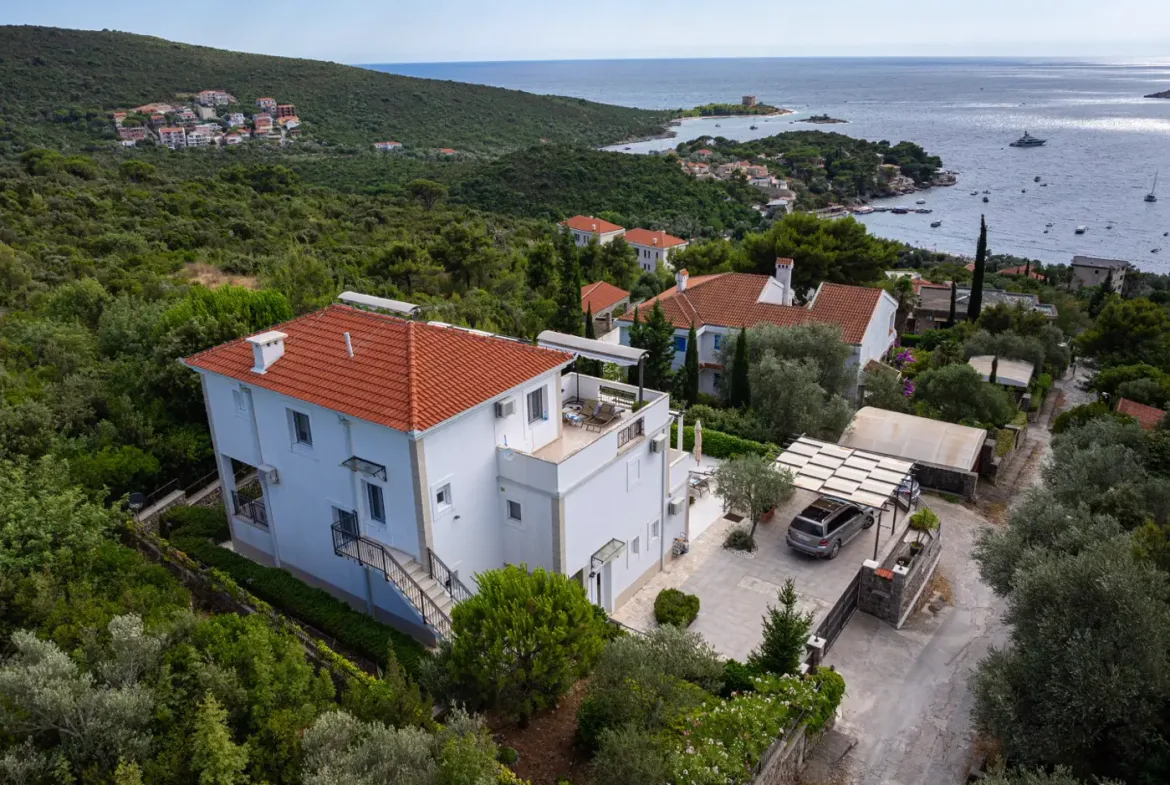 Villa with a panoramic view of the sea and Mamula, Žanjice, Herceg Novi