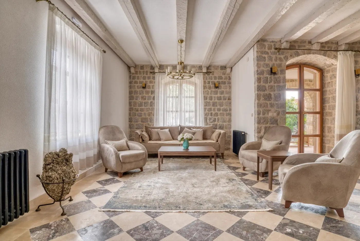 Stone villa with a large urbanized plot and swimming pool, Reževići, Budva