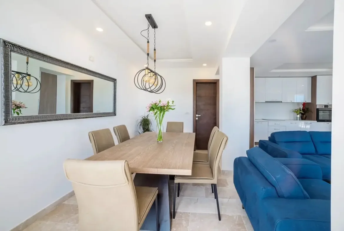 New three-room villa with pool, Becici, Budva