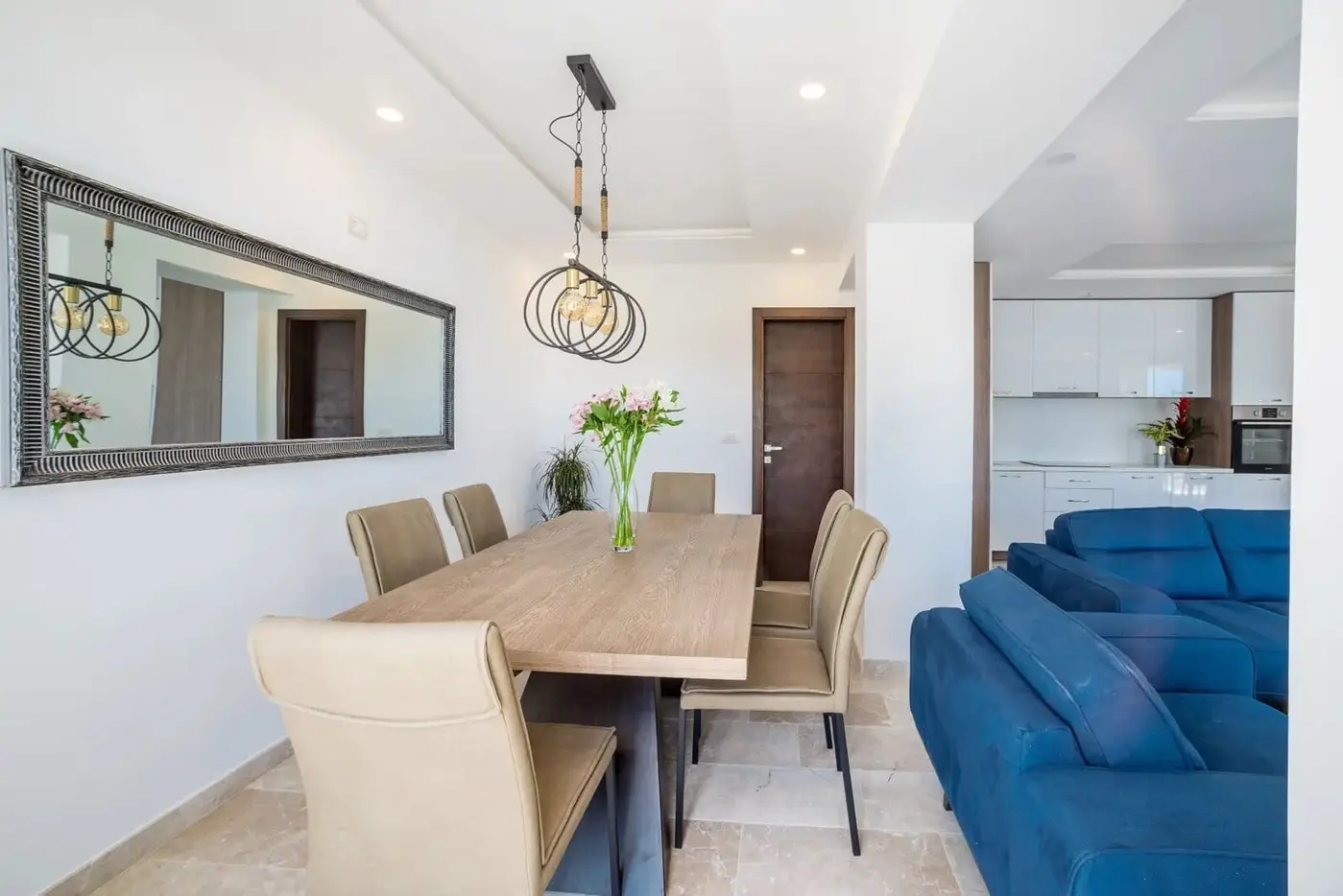 New three-room villa with pool, Becici, Budva