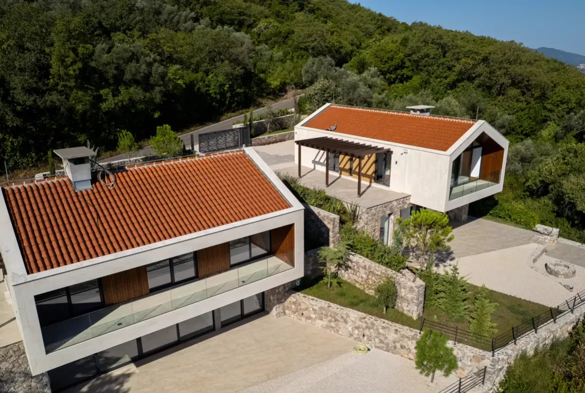 Two modern villas with panoramic sea views, Zabrdje, Herceg Novi