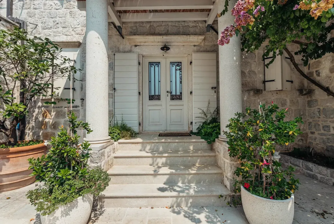 Unique stone villa in the classic Mediterranean style Perast, Kotor