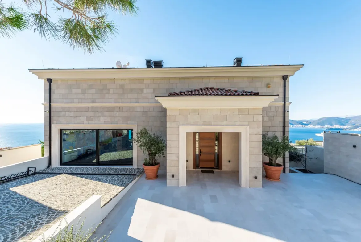 Luxury villa with open sea view, Blizikuce, Budva