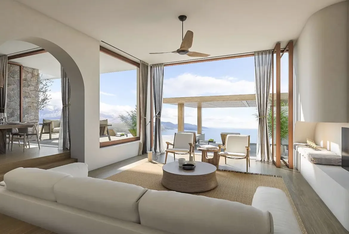 Luxury three bedroom villa on golf course, Lustica Bay
