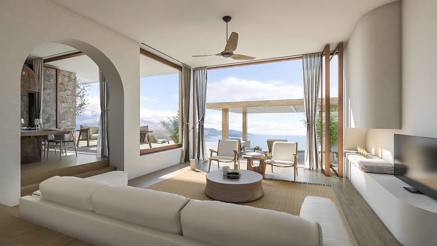 Luxury three bedroom villa on golf course, Lustica Bay