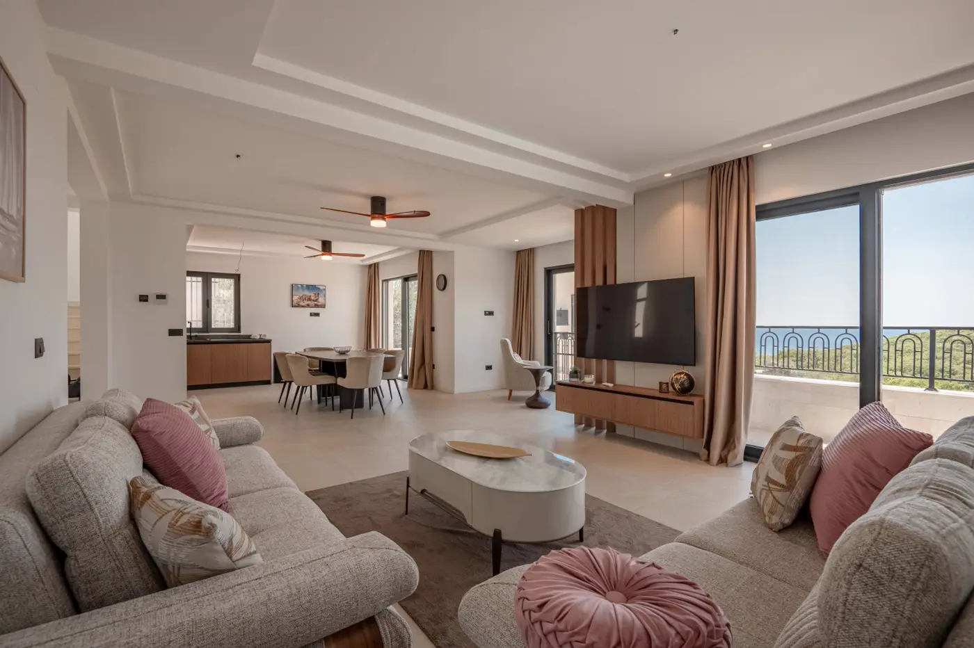 New contemporary villa in Mediterranean style, Reževići, Budva