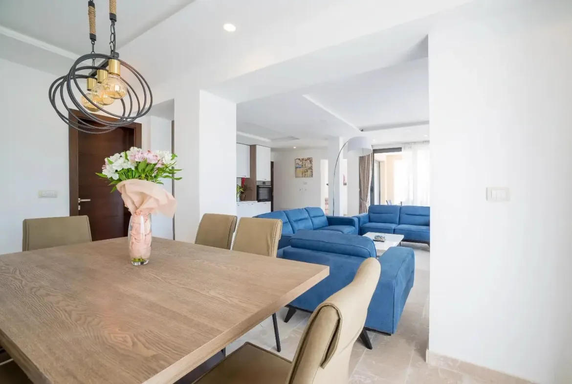 New three-room villa with pool, Becici, Budva