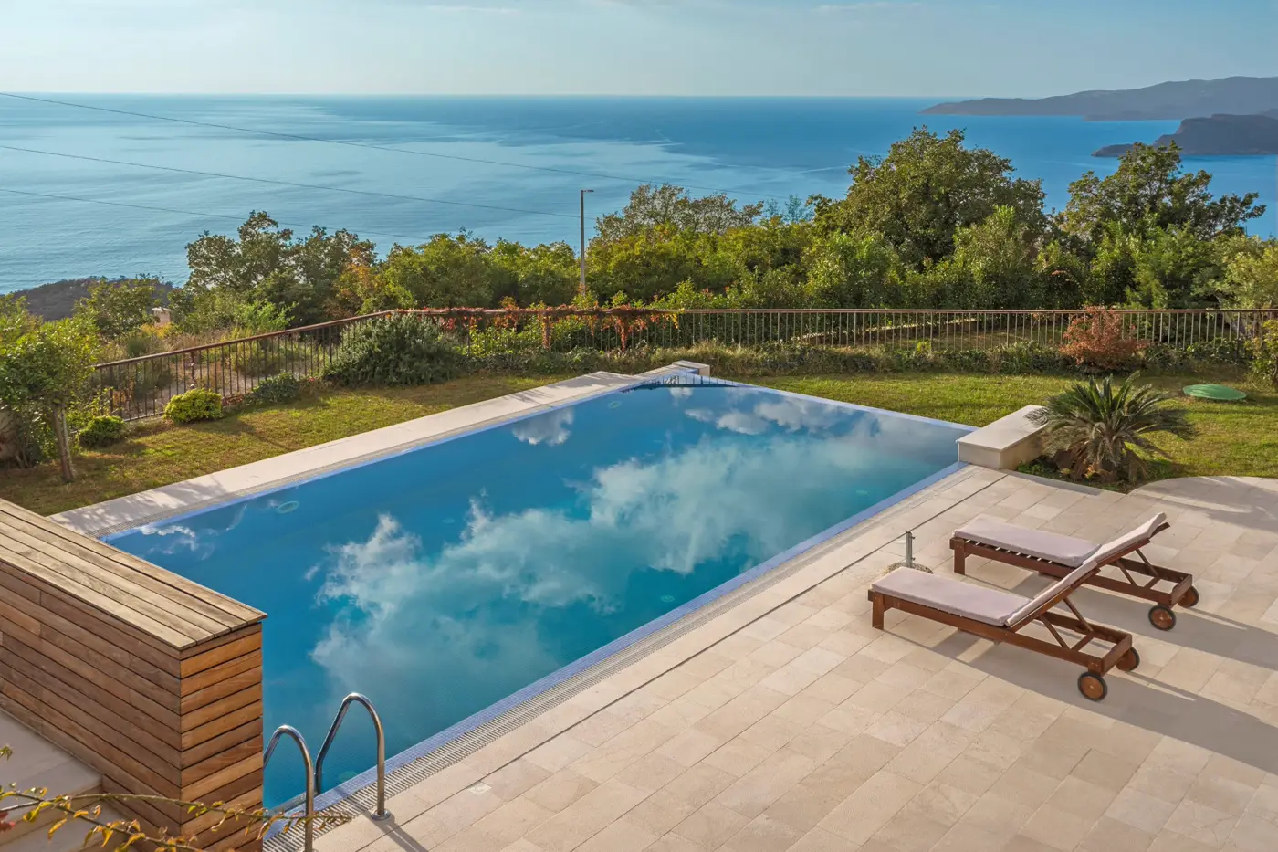 Villa with 4 bedrooms, swimming pool and open sea view, Blizikuce, Budva