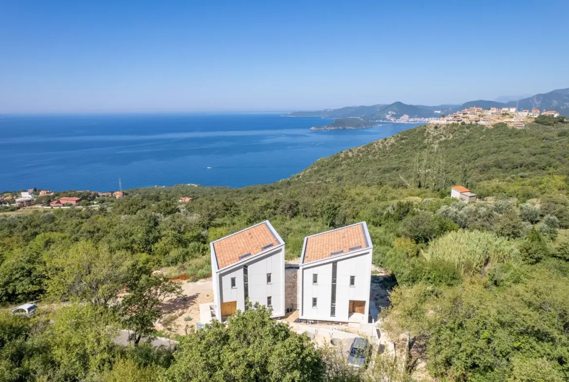 Eco villas with panoramic sea view, Tudorovići, Budva