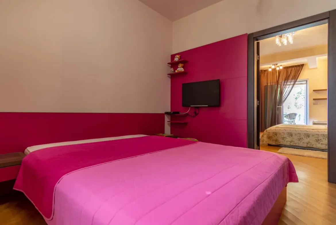 Modern villa with pool and partial sea view, Bonići, Tivat