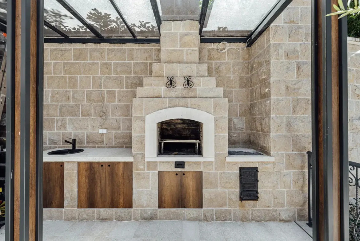 Stone villa on the first line to the sea, Ljuta, Kotor