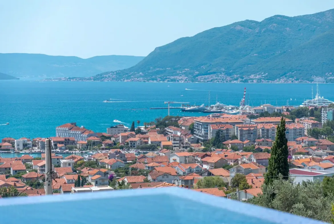 Exclusive contemporary villa with panoramic sea view, Marići, Tivat