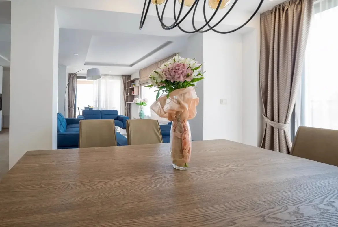 New three-room villa with pool, Becici, Budva
