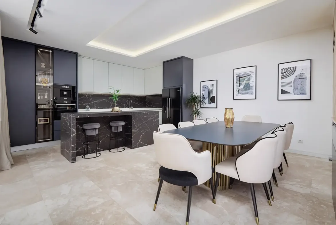 Contemporary villa with a panoramic view of the bay, Dobrota, Kotor