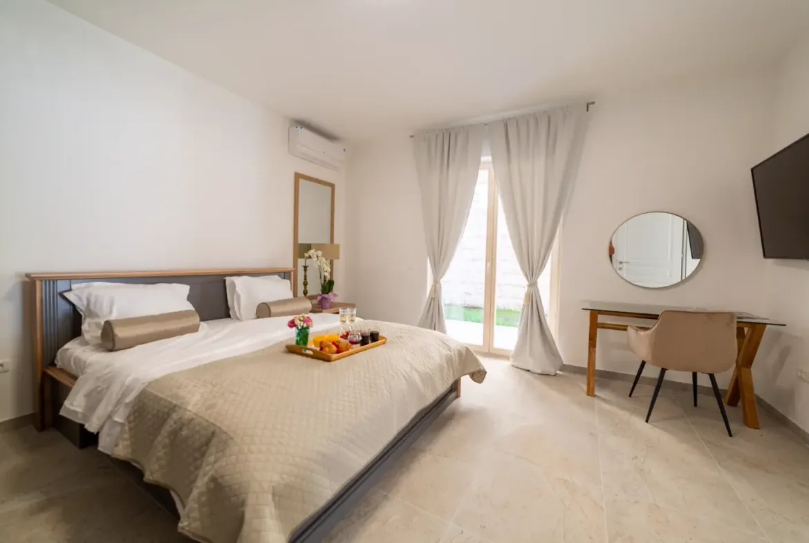 Three-story villa on the first line to the sea, available for rent, Lepetane, Tivat