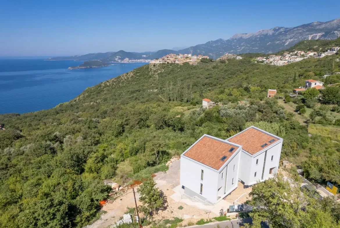 Eco villas with panoramic sea view, Tudorovići, Budva