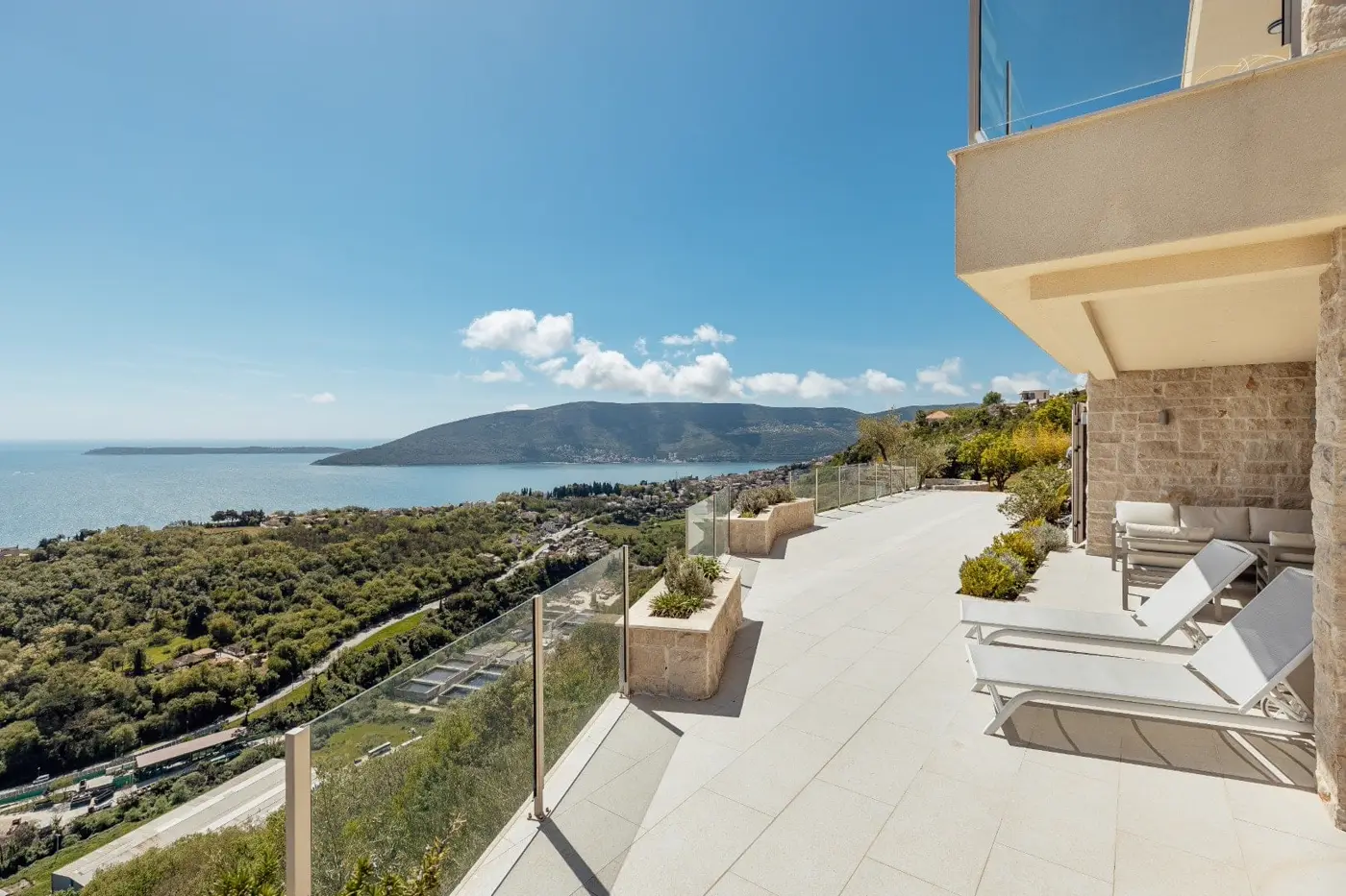 Luxury villa with pool and panoramic sea view, Podi, Herceg Novi