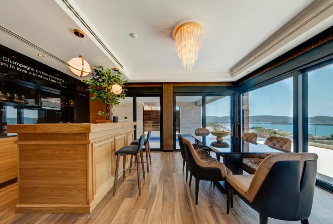 Exclusive contemporary villa with sea view, Maritsi, Tivat