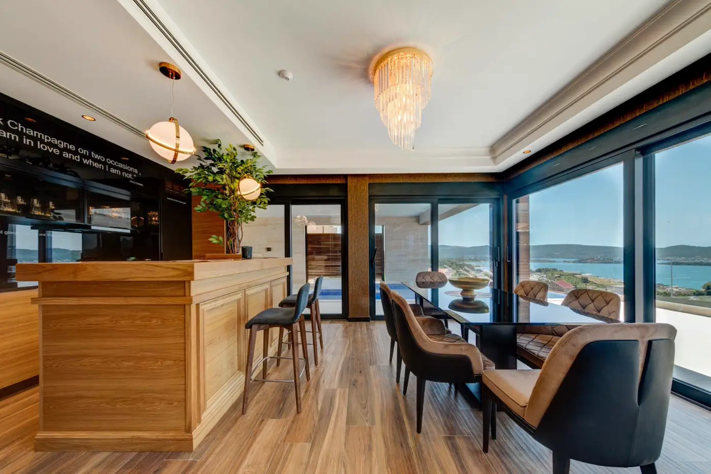 Exclusive contemporary villa with sea view, Maritsi, Tivat