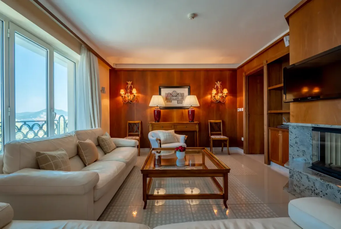 Complex of two luxury villas with swimming pool and panoramic sea view, Sveti Stefan, Budva