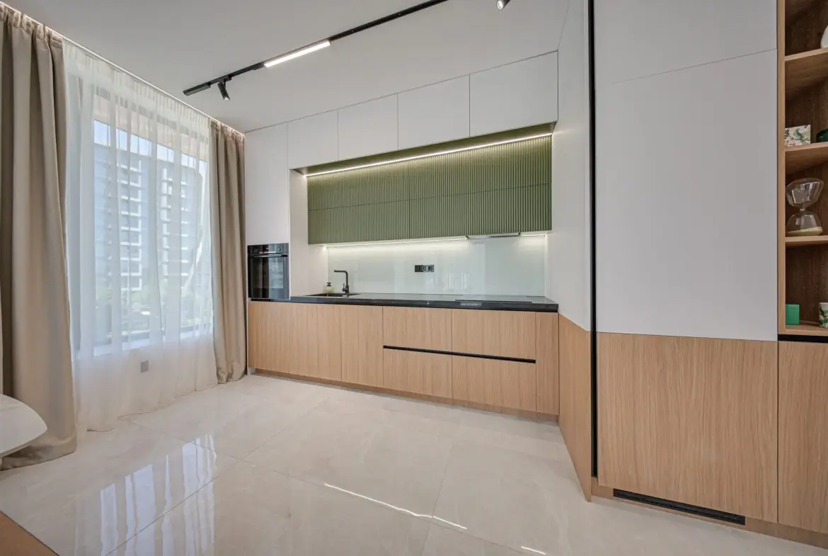 Luxurious two-bedroom apartment in an iconic, innovative building Kosher