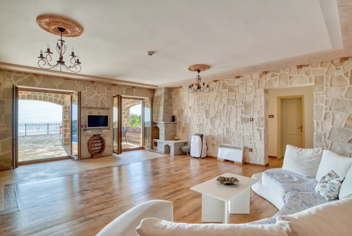Authentic stone villa with panoramic sea view, Petrovac, Budva