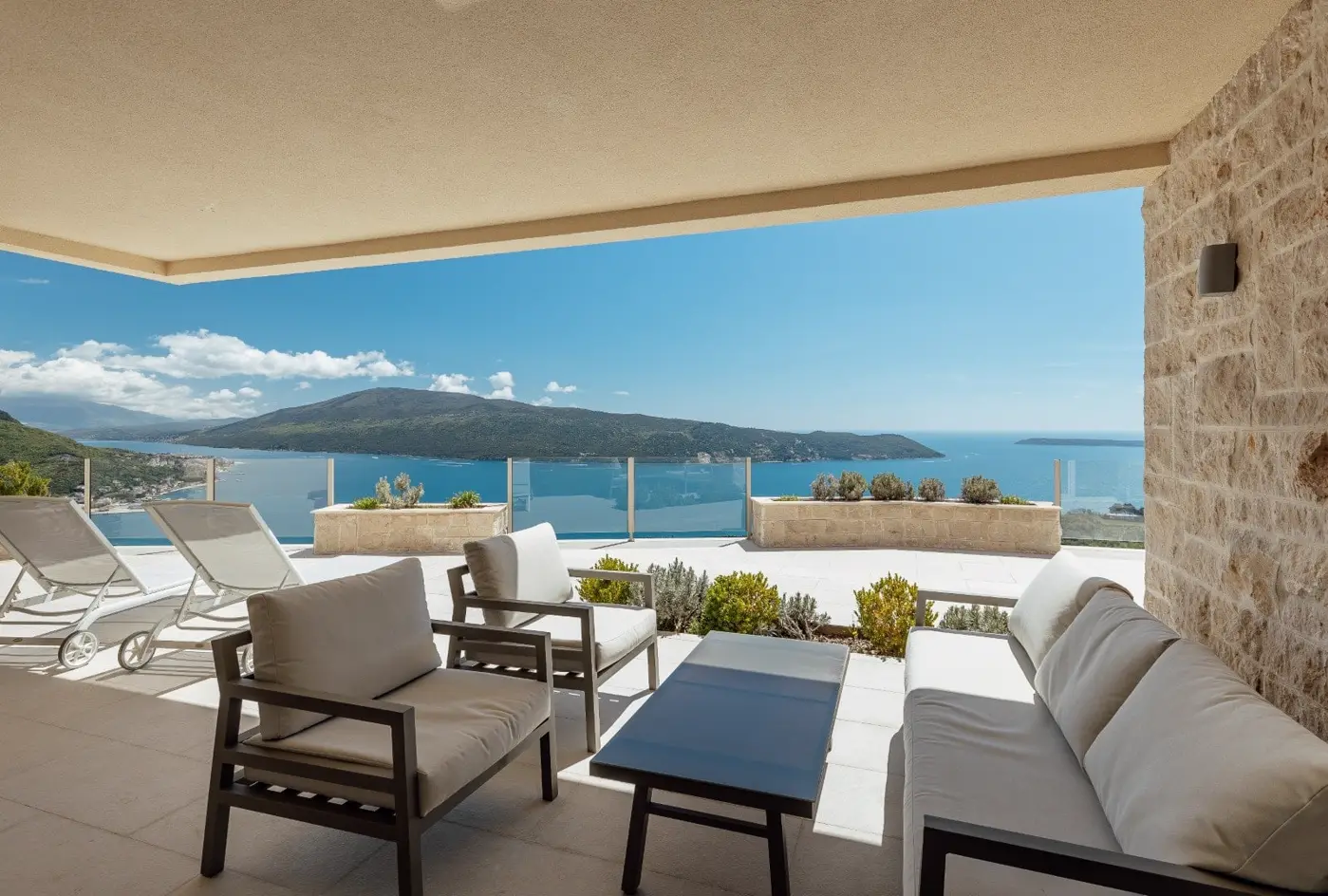 Luxury villa with pool and panoramic sea view, Podi, Herceg Novi