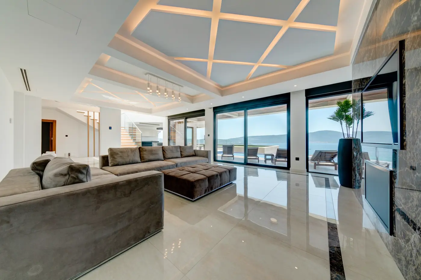 Exclusive contemporary villa with panoramic sea view, Marići, Tivat