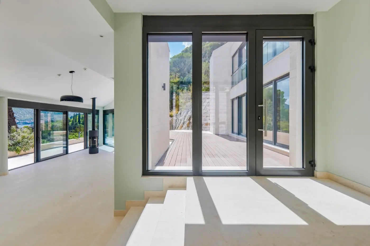 Contemporary villa with pool and bay view, Prčanj, Kotor
