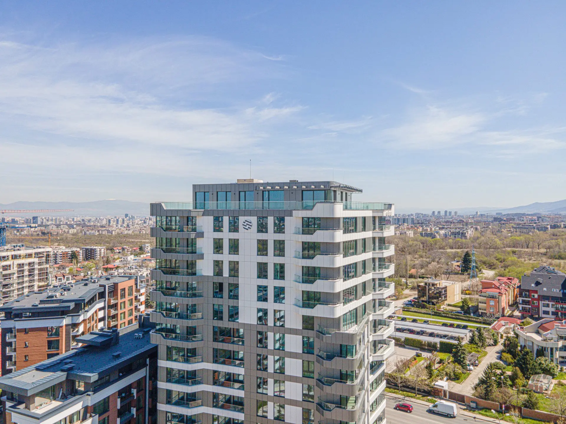 Luxury penthouse in a multifunctional building