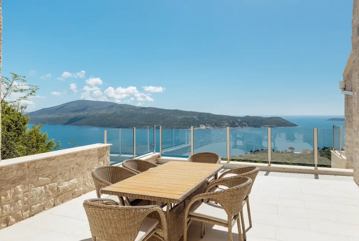 Luxury villa with pool and panoramic sea view, Podi, Herceg Novi