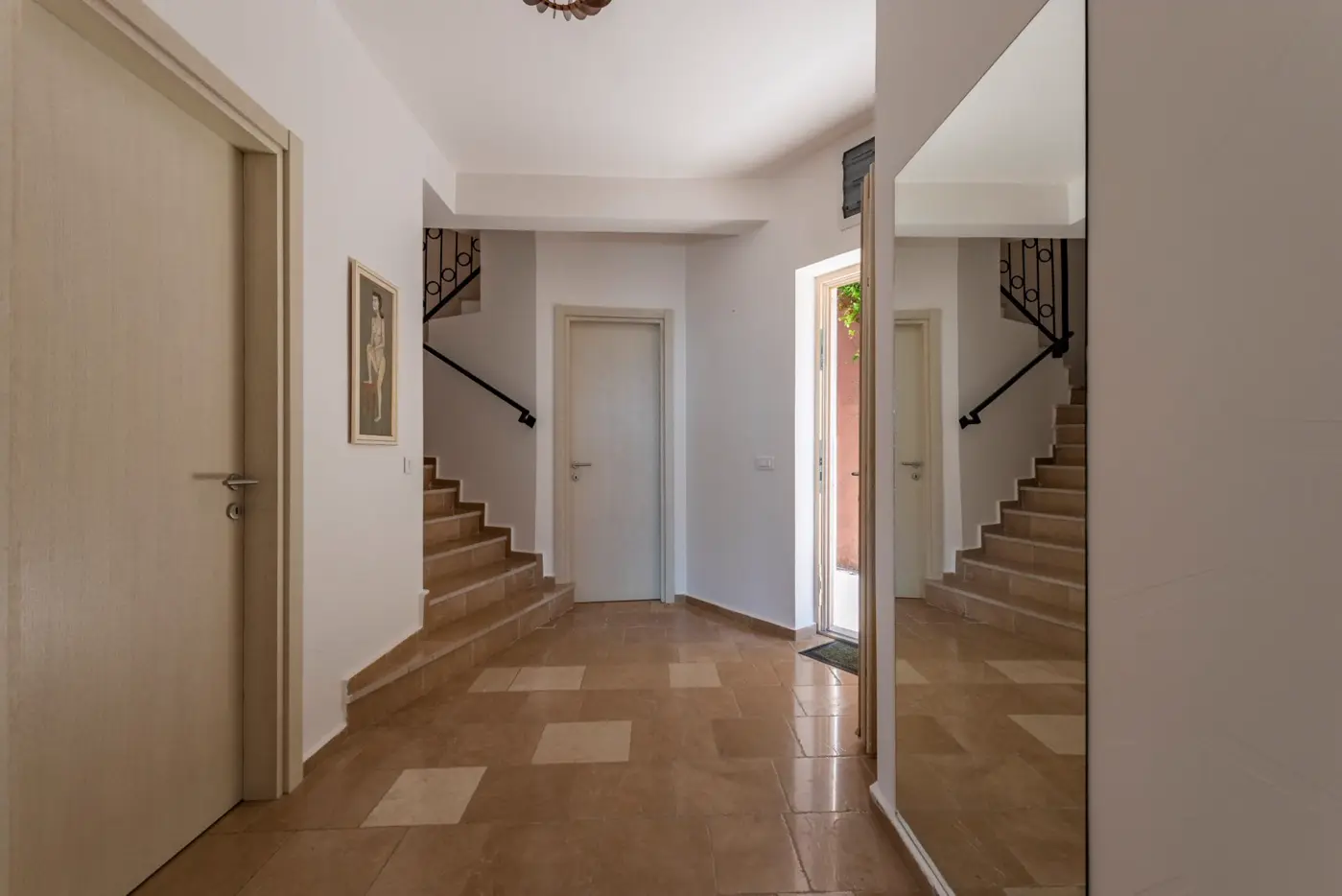 A complex of stone villas with swimming pools and a panoramic view of the sea, Budva, Reževići