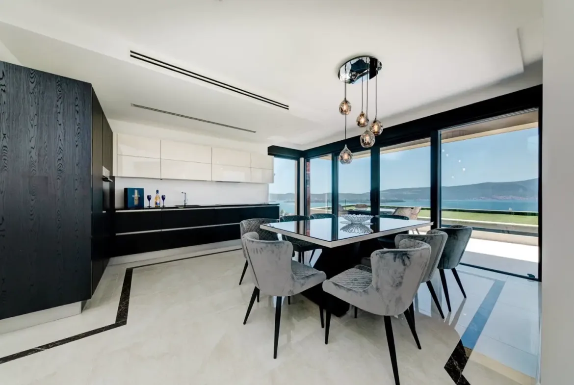 Exclusive contemporary villa with panoramic sea view, Marići, Tivat