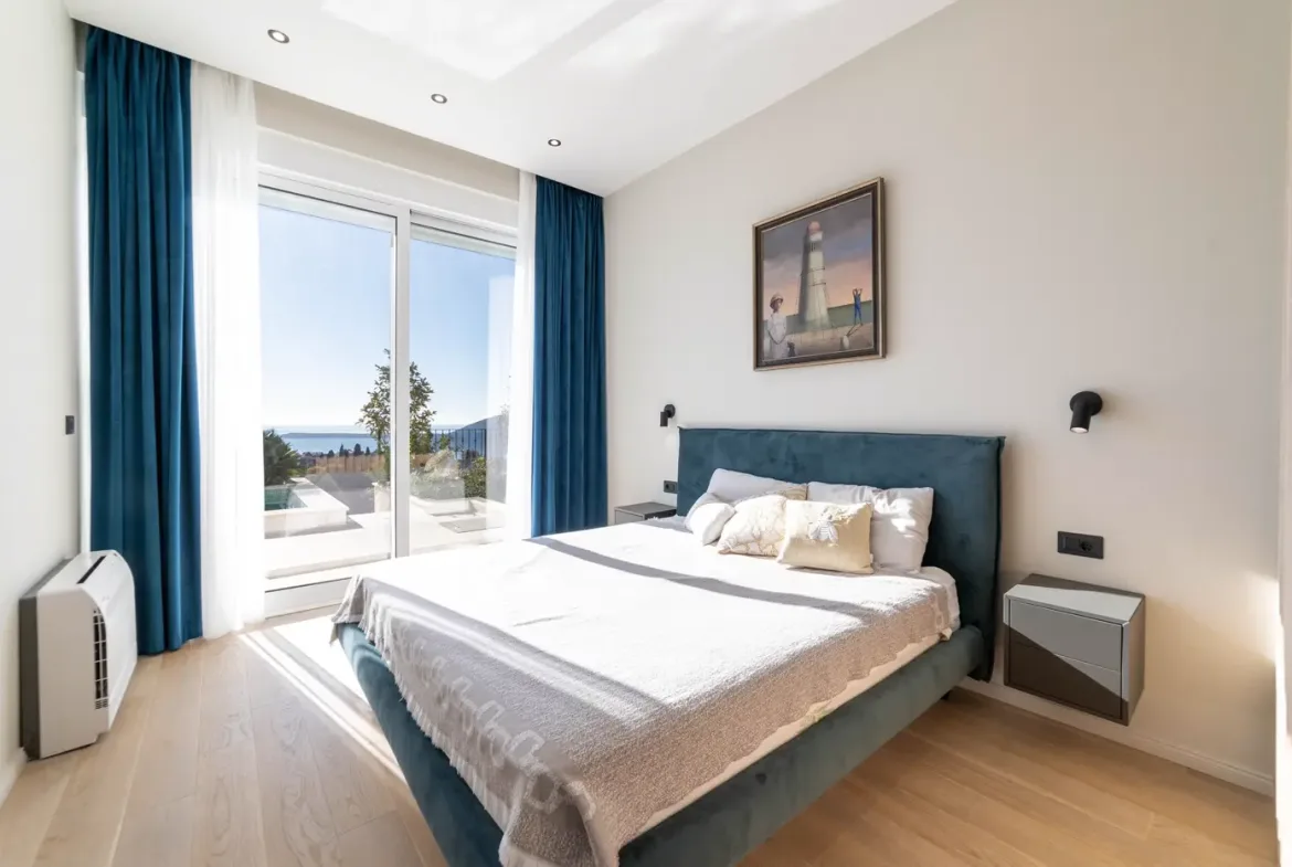 Modern four-room villa with pool and panoramic sea view, Podi, Herceg Novi
