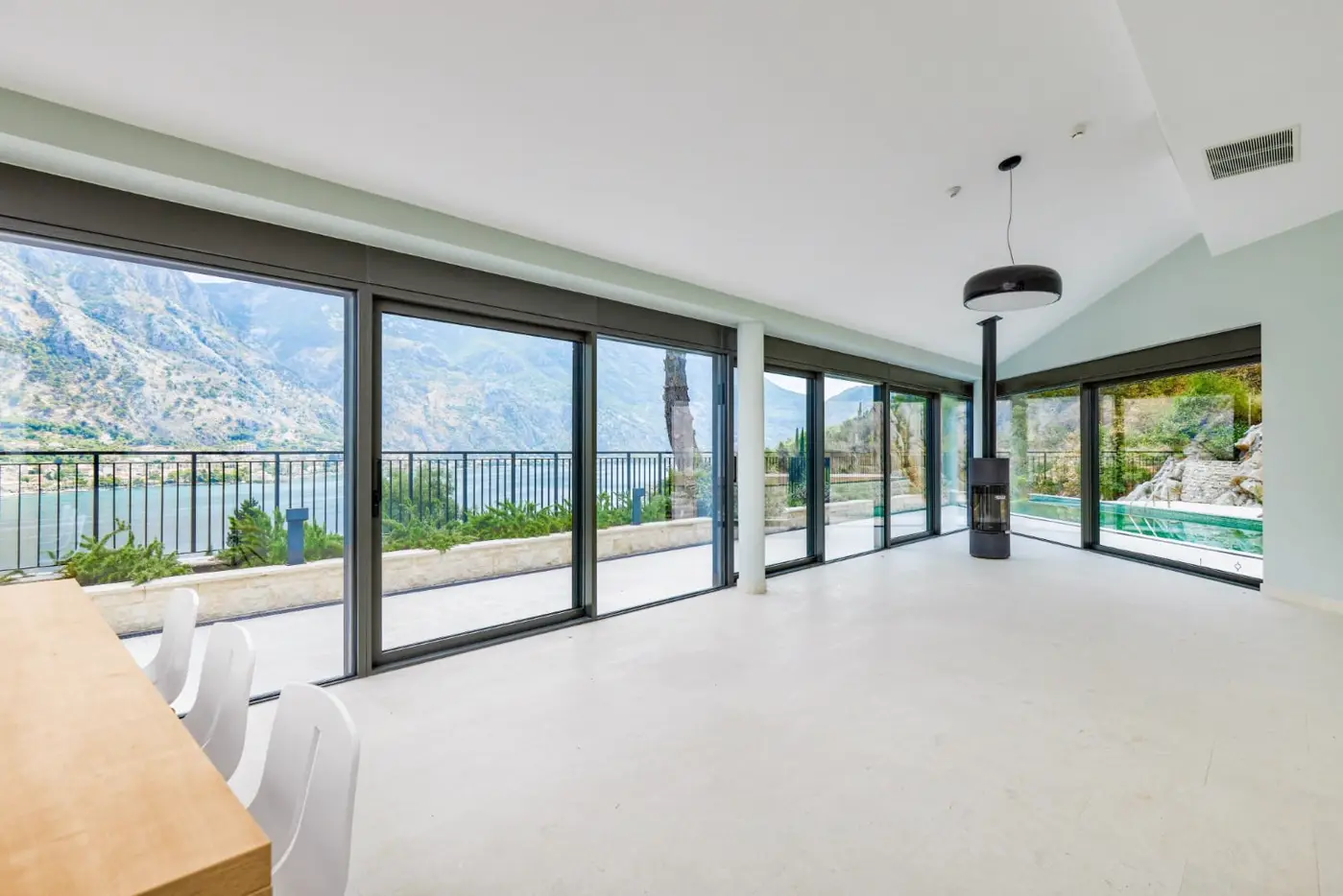 Contemporary villa with pool and bay view, Prčanj, Kotor