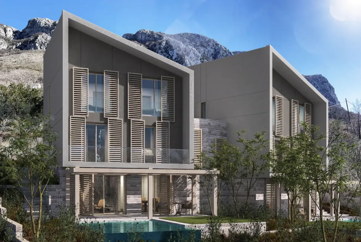 Eco villas with panoramic sea view, Tudorovići, Budva